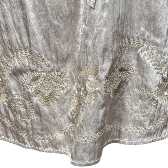 Tasha Polizzi Collection Champagne Eyelet Lace Mini Dress Small - Picture 6 of 9